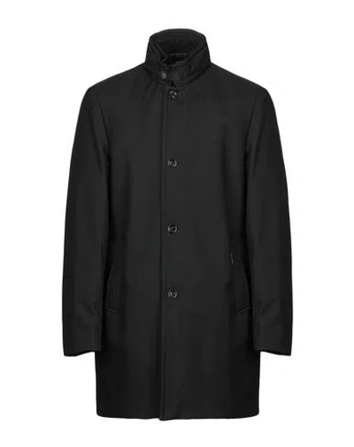 Moorer Man Coat Black Size 52 Polyester, Elastane
