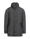 Moorer Man Coat Charcoal Size 38 Polyamide In Gray