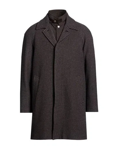 Moorer Man Coat Charcoal Size 38 Virgin Wool, Cashmere In Brown