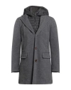Moorer Man Coat Charcoal Size 42 Virgin Wool, Cashmere In Gray