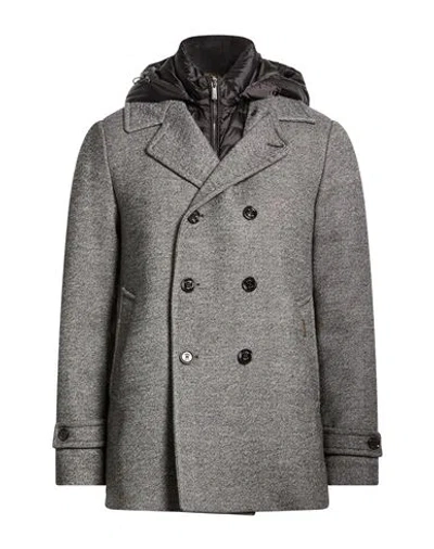 Moorer Man Coat Grey Size 40 Virgin Wool In Gray