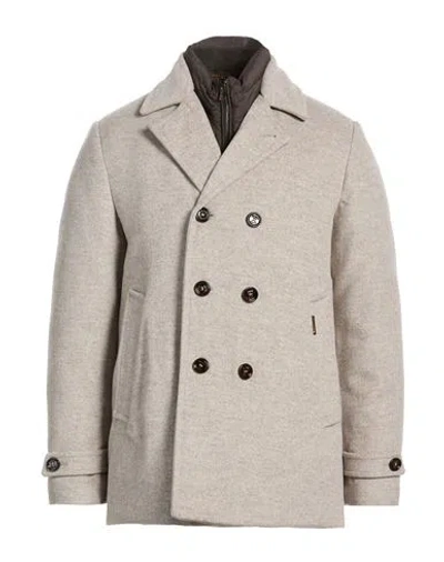 Moorer Man Coat Grey Size 42 Wool, Cashmere In Multi