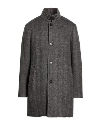 Moorer Man Coat Grey Size 44 Wool In Gray