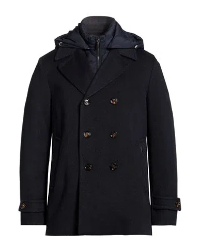 Moorer Man Coat Midnight Blue Size 38 Cashmere