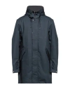 Moorer Man Coat Midnight Blue Size 40 Cotton, Polyester In Blue