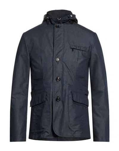 Moorer Man Denim Outerwear Blue Size 38 Cotton, Polyester, Polyamide, Polyurethane