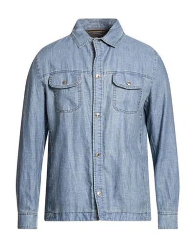 Moorer Man Denim Outerwear Blue Size 38 Linen