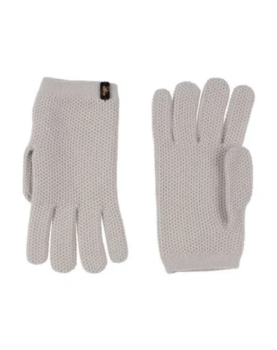 Moorer Man Gloves Grey Size 7.5 Cashmere In Gray