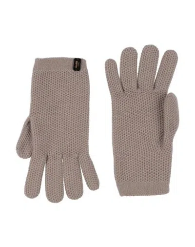 Moorer Man Gloves Taupe Size 7.5 Cashmere In Neutral