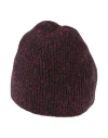Moorer Man Hat Burgundy Size L Wool, Polyester, Cashmere, Elastane