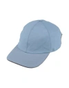 Moorer Man Hat Light Blue Size M Viscose, Polyamide, Polyester