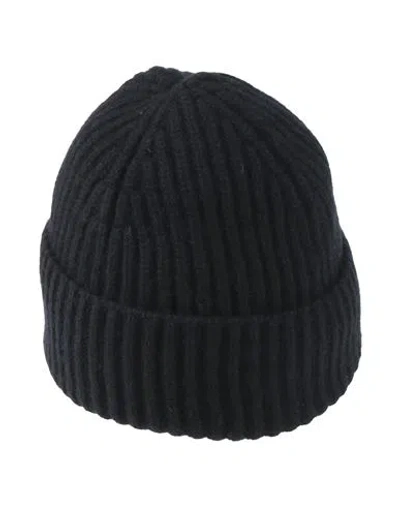 Moorer Man Hat Midnight Blue Size Onesize Cashmere In Black
