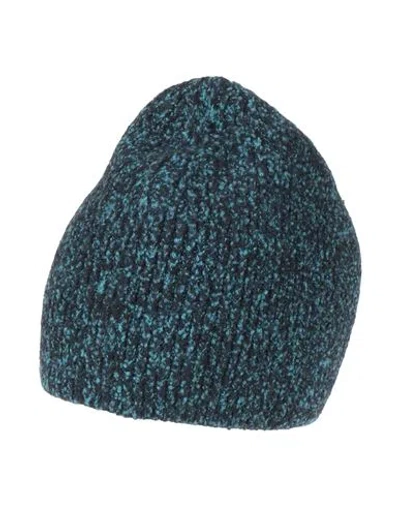 Moorer Man Hat Turquoise Size L Wool, Polyester, Cashmere, Elastane In Blue