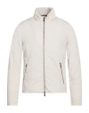 Moorer Man Jacket Beige Size 36 Polyester In White