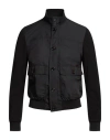 Moorer Man Jacket Black Size 38 Polyester, Viscose, Polyamide, Elastane In Black
