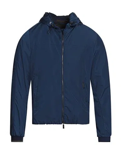 Moorer Man Jacket Blue Size 38 Polyamide