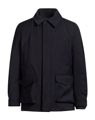 Moorer Man Jacket Blue Size 38 Polyamide, Polyurethane In Black