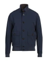 Moorer Man Jacket Blue Size 38 Polyamide, Polyurethane In Blue
