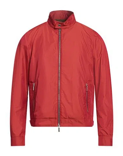 Moorer Man Jacket Brick Size 38 Polyester In Red