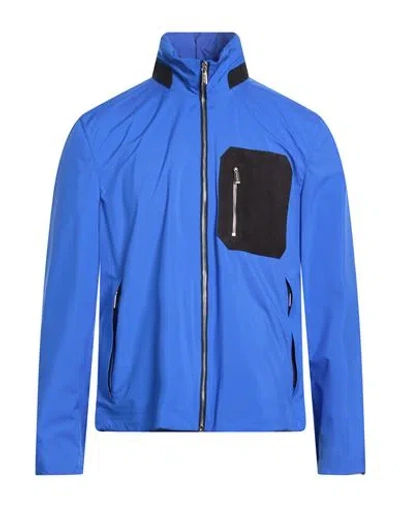 Moorer Man Jacket Bright Blue Size 38 Polyester