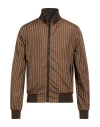 Moorer Man Jacket Brown Size 34 Polyester In Brown