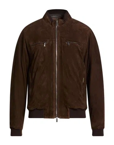 Moorer Man Jacket Brown Size 40 Sheepskin