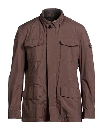 Moorer Man Jacket Brown Size 44 Polyester