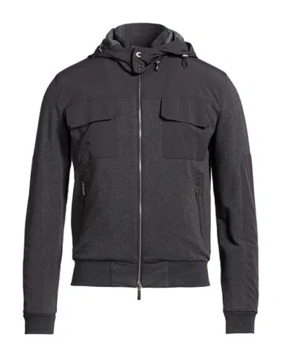 Moorer Man Jacket Charcoal Size 38 Cotton, Elastane In Multi