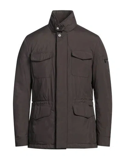 Moorer Man Jacket Dark Brown Size 38 Polyester