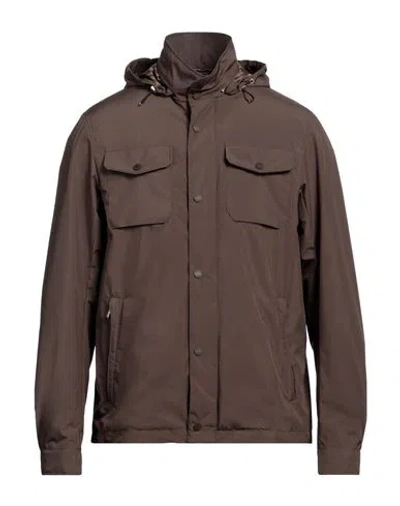 Moorer Man Jacket Dark Brown Size 50 Polyester