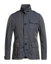 Moorer Man Jacket Grey Size 36 Polyester In Purple