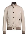 Moorer Man Jacket Grey Size 40 Polyester In Neutral