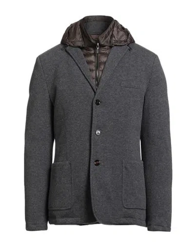 Moorer Man Jacket Grey Size 44 Virgin Wool, Cashmere, Polyamide In Gray