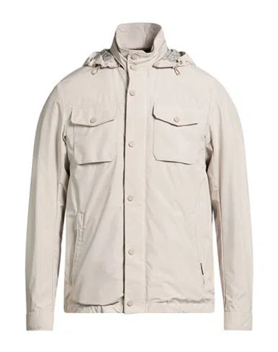 Moorer Man Jacket Light Grey Size 38 Polyester In Neutral