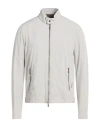 Moorer Man Jacket Light Grey Size 40 Polyamide, Polyurethane In Gray