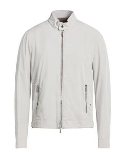 Moorer Man Jacket Light Grey Size 40 Polyamide, Polyurethane In Gray
