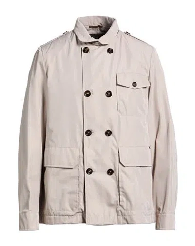 Moorer Man Jacket Light Grey Size 44 Polyester, Cotton In Gray