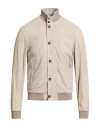 Moorer Man Jacket Grey Size 40 Polyester In Neutral