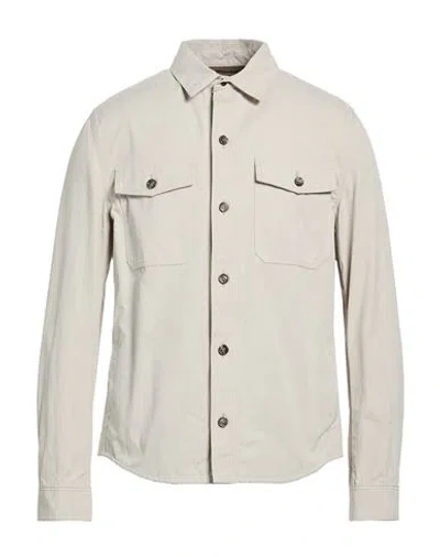 Moorer Man Jacket Light Grey Size 48 Cotton, Polyester, Polyamide In Animal Print
