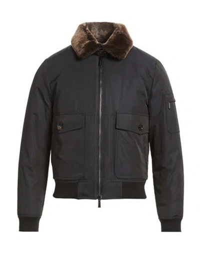 Moorer Man Jacket Midnight Blue Size 34 Polyester, Cotton, Wool, Acrylic, Lycra In Multi