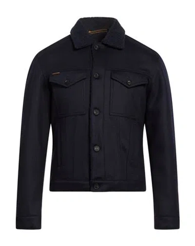 Moorer Man Jacket Midnight Blue Size 34 Virgin Wool