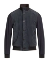 Moorer Man Jacket Midnight Blue Size 36 Leather, Polyester