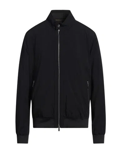 Moorer Man Jacket Midnight Blue Size 44 Polyamide, Polyurethane In Blue
