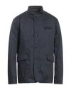 Moorer Man Jacket Midnight Blue Size 40 Cotton, Polyamide, Elastane In Black