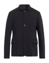 Moorer Man Jacket Midnight Blue Size 40 Viscose, Polyamide, Elastane, Goat Skin In Blue
