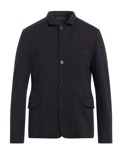Moorer Man Jacket Midnight Blue Size 40 Viscose, Polyamide, Elastane, Goat Skin