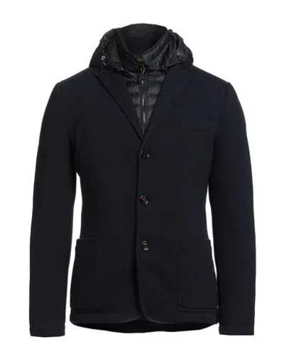 Moorer Man Jacket Midnight Blue Size 44 Virgin Wool, Cashmere, Polyamide
