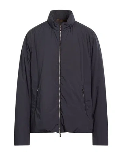 MOORER MOORER MAN JACKET MIDNIGHT BLUE SIZE 48 POLYESTER
