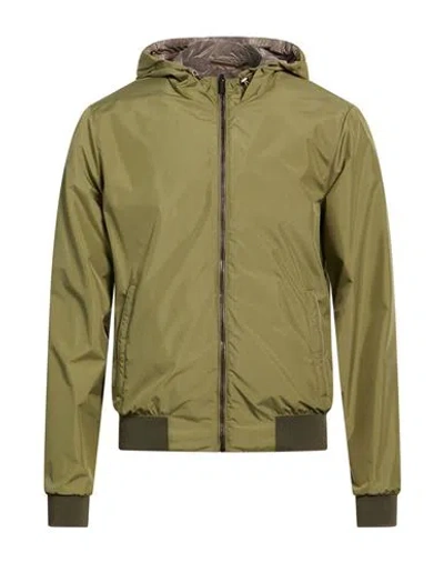 Moorer Man Jacket Military Green Size 36 Polyester
