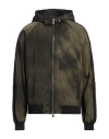 Moorer Man Jacket Military Green Size 38 Polyester, Polyamide In Green
